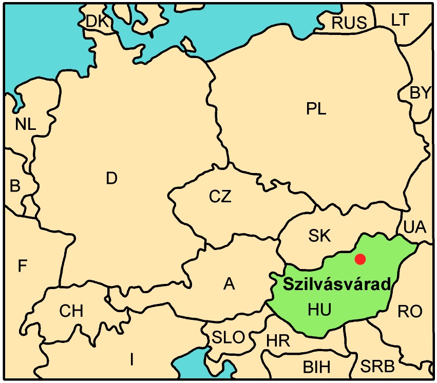 Map of Hungary 2004